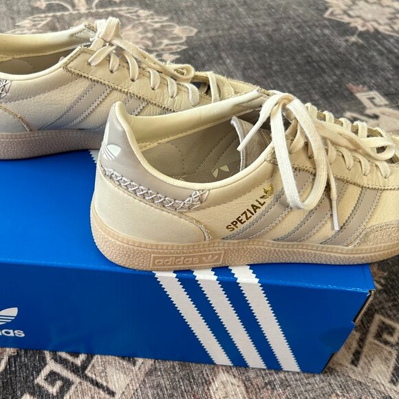Women's Adidas Handball Spezial Cream White & Beige Size 8.5 EUC - Picture 2 of 6